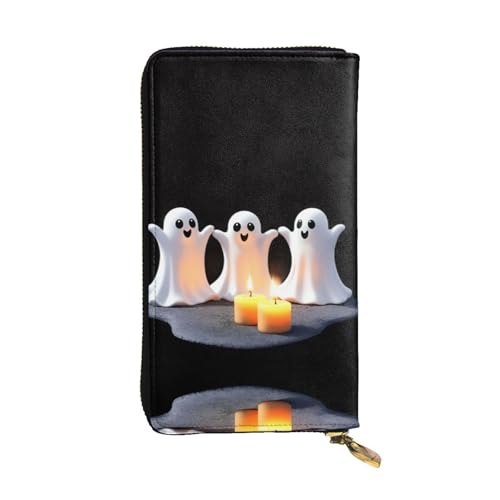 JKDGOJ Naughty Little Devil Prints Damen-Geldbörse aus Leder, lange Handtasche, großes Fassungsvermögen, Kreditkarten-Reißverschlusstasche von JKDGOJ