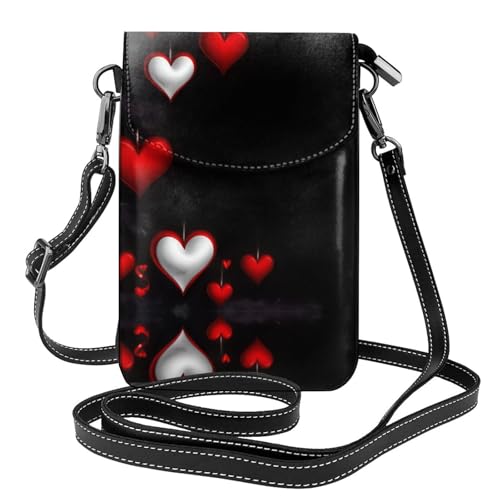 JKDGOJ Pine needle tree full of love Prints Crossbody Bag Handytasche Damen kleine Geldbörse ein praktisches Geschenk geeignet zum Ausgehen, Trainieren und Einkaufen von JKDGOJ