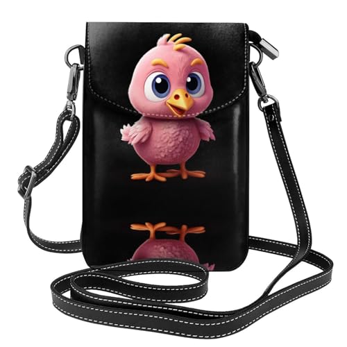 JKDGOJ Pink Chick Prints Crossbody Bag Handytasche Damen Kleine Geldbörse Ein praktisches Geschenk geeignet zum Ausgehen, Trainieren und Einkaufen von JKDGOJ