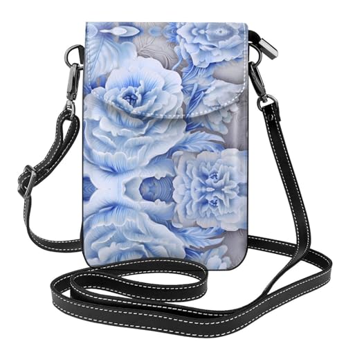 JKDGOJ Rosebud Prints Crossbody Tasche, Handytasche, kleine Damenbrieftasche, ein praktisches Geschenk geeignet zum Ausgehen, Trainieren und Einkaufen von JKDGOJ