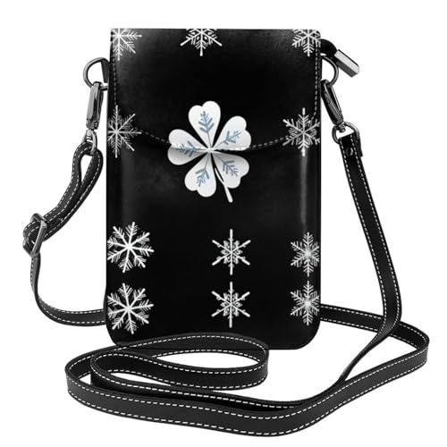 JKDGOJ Schwimmende Schneeflocken Prints Crossbody Tasche, Handytasche, kleine Damengeldbörse, ein praktisches Geschenk geeignet zum Ausgehen, Trainieren und Einkaufen von JKDGOJ