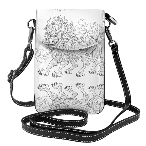 JKDGOJ Sketch of Monster Prints Crossbody-Tasche, Handytasche, kleine Damengeldbörse, ein praktisches Geschenk zum Ausgehen, Trainieren und Einkaufen von JKDGOJ