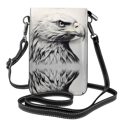 JKDGOJ Skizze eines Adlers Prints Crossbody-Tasche, Handytasche, kleine Damengeldbörse, ein praktisches Geschenk zum Ausgehen, Trainieren und Einkaufen von JKDGOJ