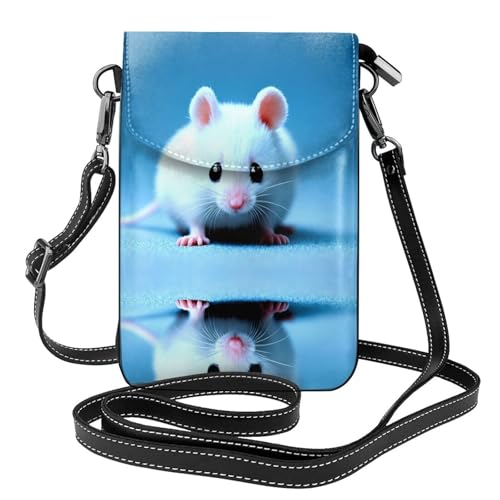 JKDGOJ Süße Mäuse Prints Crossbody Tasche, Handytasche, kleine Geldbörse für Damen, ein praktisches Geschenk geeignet zum Ausgehen, Trainieren und Einkaufen von JKDGOJ