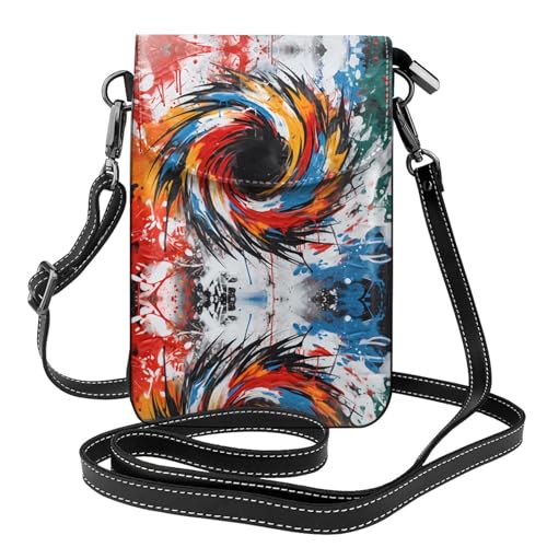 JKDGOJ Swirls of Graffiti Prints Crossbody Bag Handytasche Damen Kleine Geldbörse Ein praktisches Geschenk geeignet zum Ausgehen, Trainieren und Einkaufen von JKDGOJ