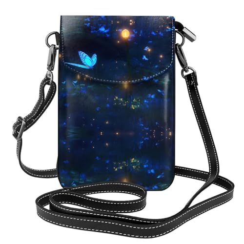 JKDGOJ The Darkness of Night Prints Crossbody-Tasche, Handytasche, kleine Damengeldbörse, ein praktisches Geschenk zum Ausgehen, Trainieren und Einkaufen von JKDGOJ