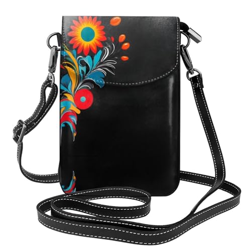 JKDGOJ Umhängetasche im Ölgemälde-Stil, Handytasche, kleine Damengeldbörse, ein praktisches Geschenk zum Ausgehen, Trainieren und Einkaufen von JKDGOJ