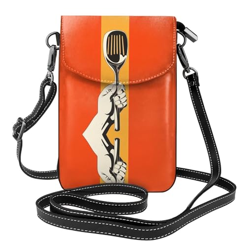 JKDGOJ Umhängetasche mit Schaufel in der Hand, Handytasche, kleine Damengeldbörse, ein praktisches Geschenk zum Ausgehen, Trainieren und Einkaufen von JKDGOJ