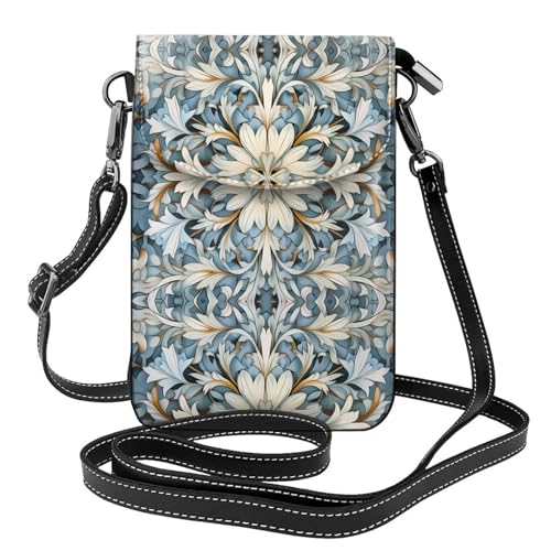 JKDGOJ Umhängetasche mit feinem Blumenmuster, Handytasche, kleine Damengeldbörse, ein praktisches Geschenk zum Ausgehen, Trainieren und Einkaufen von JKDGOJ