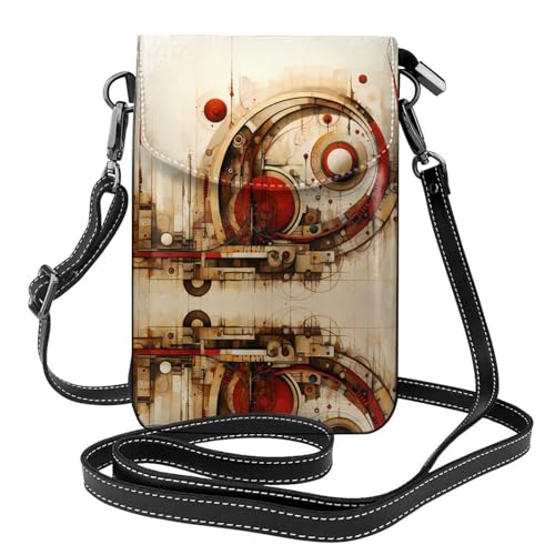 JKDGOJ Umhängetasche mit seltsamen Mustern, Handytasche, kleine Damengeldbörse, ein praktisches Geschenk zum Ausgehen, Trainieren und Einkaufen von JKDGOJ