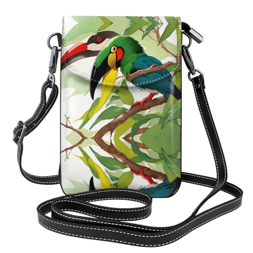 JKDGOJ toucantropical beak prints crossbody bag, mobile phone bag, women small wallet, a practical gift suitable for going out, exercising, and shopping von JKDGOJ