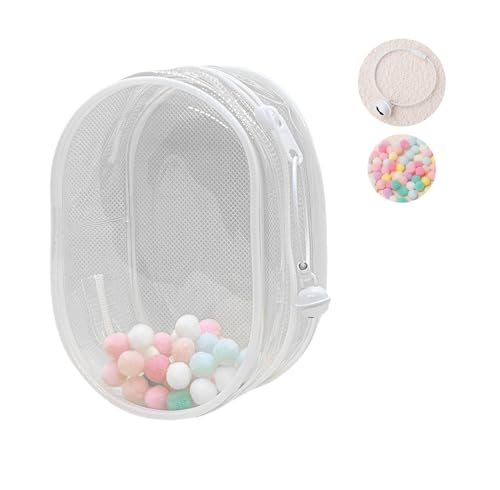 JKGOO Transparente Taschen für Puppen, kann innerhalb und außerhalb der Tasche installiert werden, kann mit niedlichen Puppen gefüllt werden (klein), Weiss/opulenter Garten, Small, Geeignet für von JKGOO