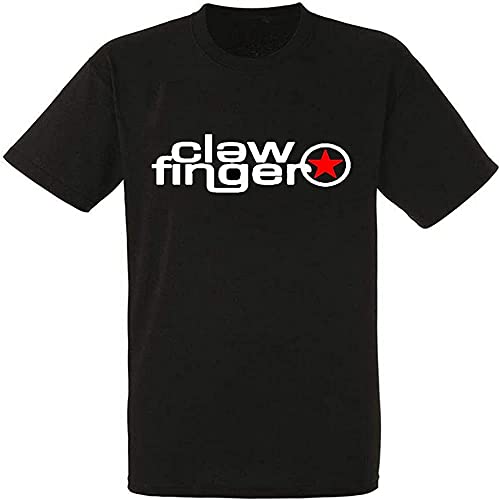 Clawfinger Logo Black T Shirt Rock Men's T Shirt Rock Band Shirt Clawfinger Logo Black T Shirt Rock Men's T Shirt Rock Band Shirt von JKHGFD