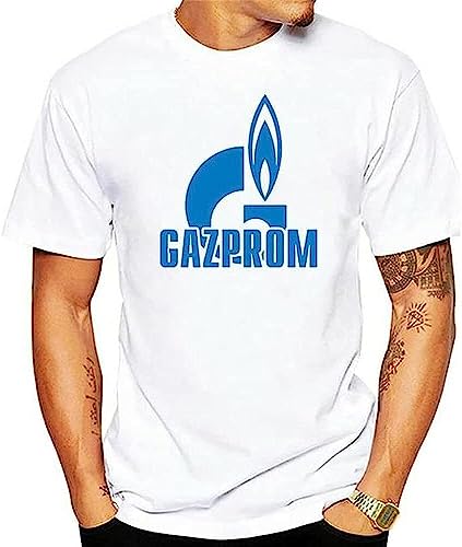 GAZPROM T-Shirt Natural Gas Pipelines 100% Cotton S-3XL T-Shirt Short Sleeve Fashion T Shirt Youth White GAZPROM T-Shirt Natural Gas Pipelines 100% Cotton S-3XL T-Shirt Short Sleeve Fashion T Shirt Youth White von JKHGFD
