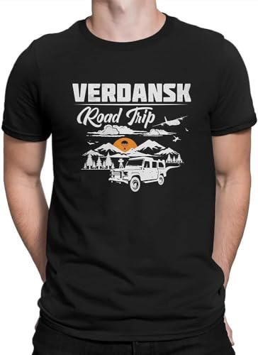 QOTO Verdansk Road Trip Hip Hop Tshirt COD Game Casual T Shirt T-Shirt for Men Black QOTO Verdansk Road Trip Hip Hop Tshirt COD Game Casual T Shirt T-Shirt for Men Black von JKHGFD