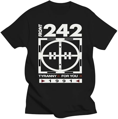 ZAHD Front 242 Tyronny for You Mens Cosuol Tops Cotton T Shirt Black von JKHGFD