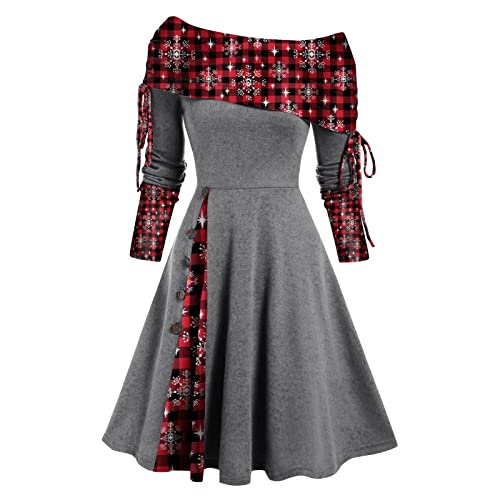 Plus Size Weihnachtskleid Formelle Weihnachten Kleider Für Damen Sportkleid Für Weihnachten Weihnachten Kleider Für Damen Plus Size Swing-Weihnachten Kleider Für Damen Vintage Weihnachtskleid von JKJFJKA