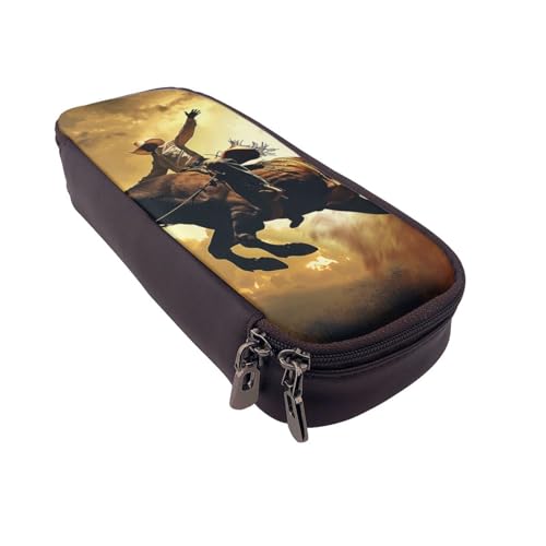 JKLQWC Federmäppchen für Mädchen und Jungen, niedliches PU-Leder, Federmäppchen, Reißverschluss, Federmäppchen, Organizer für Büro, Schule, Schwarz , Einheitsgröße, Schulranzen von JKLQWC