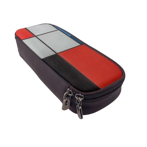 JKLQWC Federmäppchen für Mädchen und Jungen, niedliches PU-Leder, mit Reißverschluss, für Büro, Schule, Schwarz , Einheitsgröße, Schulranzen von JKLQWC