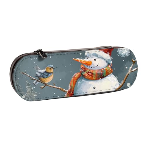 JKLQWC Federmäppchen mit Aufdruck "Merry Christmas and Snow", niedliches Federmäppchen, PU-Leder, Reißverschluss, für Büro, Schule, Reisen, Schwarz , Einheitsgröße, Schulranzen JKLQWC Federmäppchen mit Aufdruck "Merry Christmas and Snow", niedliches Federmäppchen, PU-Leder, Reißverschluss, für Büro, Schule, Reisen, Schwarz , Einheitsgröße, Schulranzen von JKLQWC