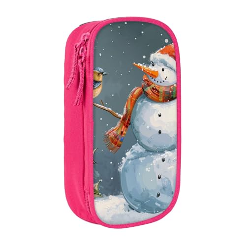 JKLQWC Federmäppchen mit Aufschrift "Merry Christmas and Snow", niedliches Stiftetui, große Stifttasche, tragbare Aufbewahrungsbox, Organizer, Box für Büro, Schule, Teenager, Mädchen, Jungen JKLQWC Federmäppchen mit Aufschrift "Merry Christmas and Snow", niedliches Stiftetui, große Stifttasche, tragbare Aufbewahrungsbox, Organizer, Box für Büro, Schule, Teenager, Mädchen, Jungen von JKLQWC