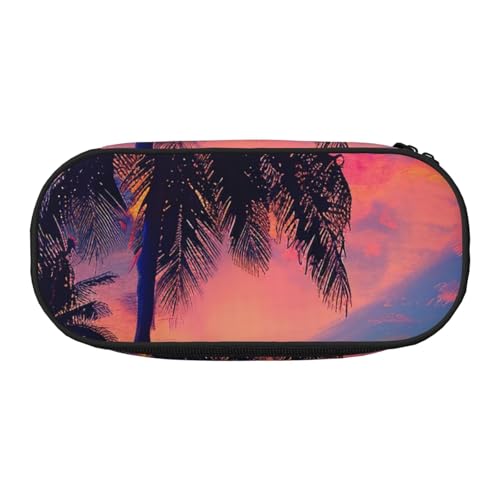 JKLQWC Federmäppchen mit doppeltem Reißverschluss, Netzfach und Stifthalter, Blumenmuster, Kunstdrucke, Mehrzweck-Schreibwaren-Halter, reisefreundliche Kosmetiktasche für Schule, Büro, Geschenke von JKLQWC