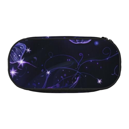 JKLQWC Federmäppchen mit doppeltem Reißverschluss und Netzfach und Stifthaltern – Basketball-Drucke, Mehrzweck-Schreibwarenhalter, reisefreundliche Kosmetiktasche für Schule, Büro, Geschenke von JKLQWC