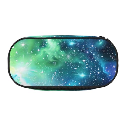 JKLQWC Federmäppchen mit doppeltem Reißverschluss und Netzfach und Stifthaltern – Merry Christmas Kunstdrucke, Mehrzweck-Schreibwarenhalter, reisefreundliche Kosmetiktasche für Schule, Büro, Geschenke von JKLQWC