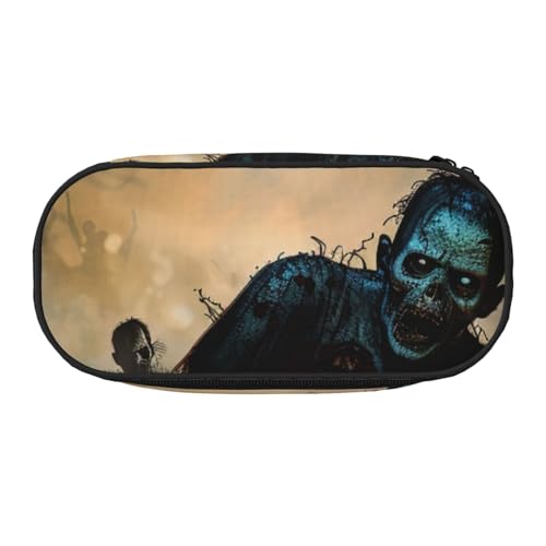 JKLQWC Federmäppchen mit doppeltem Reißverschluss und Netzfach und Stifthaltern – Merry Christmas Kunstdrucke, Mehrzweck-Schreibwarenhalter, reisefreundliche Kosmetiktasche für Schule, Büro, Geschenke von JKLQWC