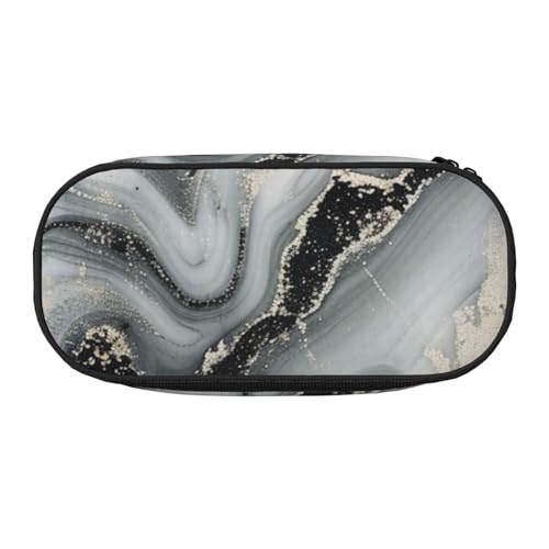 JKLQWC Federmäppchen mit doppeltem Reißverschluss und Netzfach und Stifthaltern – Pizza-Konstellations-Drucke, Mehrzweck-Schreibwarenhalter, reisefreundliche Kosmetiktasche für Schule, Büro, Geschenke von JKLQWC