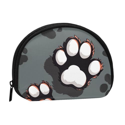 JKLQWC Münzgeldbörse mit Tiermotiven, bedruckt, für Damen, niedlich, klein, Kleingeldbörse mit Reißverschluss, Schwarz , Einheitsgröße, Modern von JKLQWC