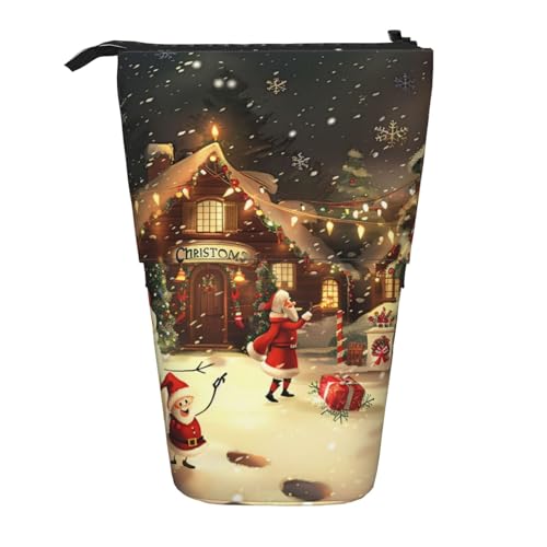 JKLQWC Stehendes Federmäppchen, einziehbar, niedlich, Organizer – Mitte des Jahrhunderts, moderne Drucke, Schreibwaren und Make-up-Tasche für Reisen, Schule, Büro, Geschenke, Merry Christmas 1 JKLQWC Stehendes Federmäppchen, einziehbar, niedlich, Organizer – Mitte des Jahrhunderts, moderne Drucke, Schreibwaren und Make-up-Tasche für Reisen, Schule, Büro, Geschenke, Merry Christmas 1 von JKLQWC