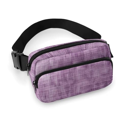 Gürteltasche im Vintage-Stil, Leinen, bedruckt, für Damen und Herren, Umhängetasche, große Brusttasche mit verstellbarem Riemen für Outdoor, Workout, Reisen, Freizeit, Laufen, Vintage-Leinen, 20 x 13 von JKLQWH