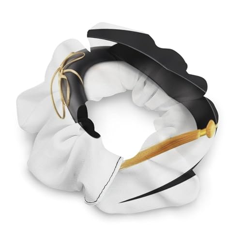 Haargummis, mit Aufdruck "Graduation Congratulations", nahtlos, schmerzfrei, perfekt für langlebige Zöpfe, Pferdeschwanz und mehr von JKLQWH