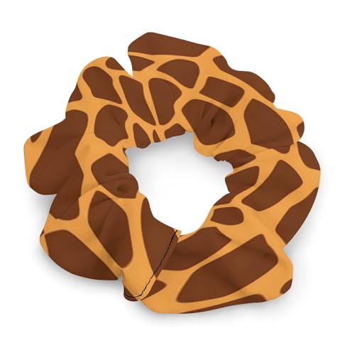Haargummis, mit Giraffen-Druck, bedrucktes Damen-Haargummi, nahtlos, schmerzfrei, perfekt für langlebige Zöpfe, Pferdeschwanz und mehr von JKLQWH