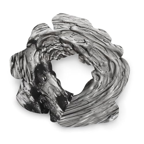 Haargummis, mit silberfarbener Textur, bedrucktes Damen-Haargummi, nahtlos, schmerzfrei, perfekt für langlebige Zöpfe, Pferdeschwanz und mehr von JKLQWH