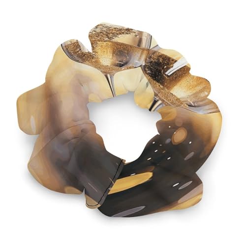 Haargummis, mit zwei Gläsern Champagner bedrucktem Damen-Haargummi, nahtloses Haargummi, schmerzfreies Haar-Accessoire, perfekt für langlebige Zöpfe, Pferdeschwanz und mehr von JKLQWH