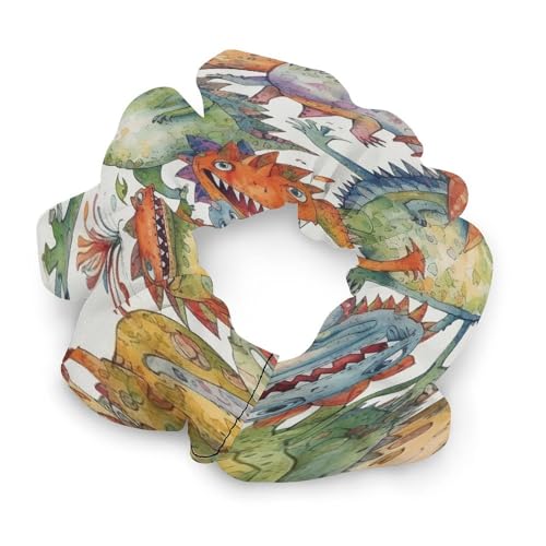 Haargummis mit Chaotic bunten Monstern bedrucktem Damen-Haargummi, nahtloses Haargummi, schmerzfreies Haar-Accessoire, perfekt für langlebige Zöpfe, Pferdeschwanz und mehr von JKLQWH