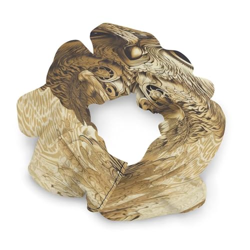 Haargummis mit Eulenmuster, bedrucktes Damen-Haargummi, nahtlos, schmerzfrei, perfekt für langlebige Zöpfe, Pferdeschwanz und mehr von JKLQWH