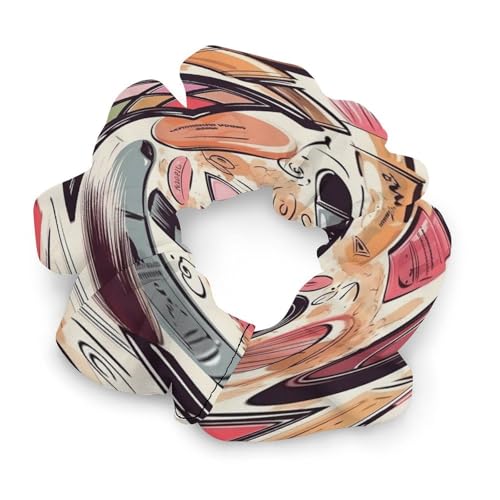 Haargummis mit Make-up-Themenmuster, bedrucktes Damen-Haargummi, nahtloses Haargummi, schmerzfreies Haar-Accessoire, perfekt für langlebige Zöpfe, Pferdeschwänze und mehr von JKLQWH