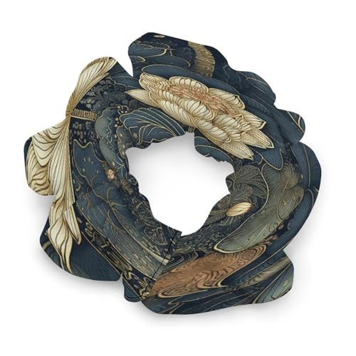 Haargummis mit aufwendigen Blumen bedruckten Damen-Haargummi, nahtloses Haargummi, schmerzfreies Haar-Accessoire, perfekt für langlebige Zöpfe, Pferdeschwänze und mehr von JKLQWH