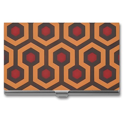 JKLQWH Visitenkartenhalter, Visitenkarten-Organizer, mit glänzendem Überblick, bedruckter Taschenkartenhalter für Männer oder Frauen, schmaler Metall-Namenskartenhalter, RFID-blockierendes von JKLQWH