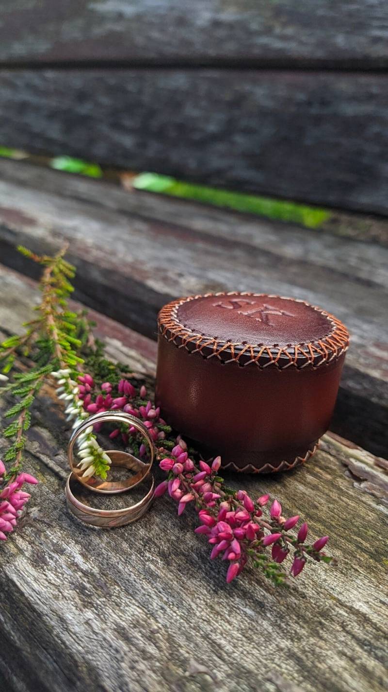 Ringbox Ehering Box Kaufen Ukrainer Verlobung Ring Leder Box Vorschlag Custom Manschettenknöpfe Geschenk Für Sie von JKLeatherWorkshop
