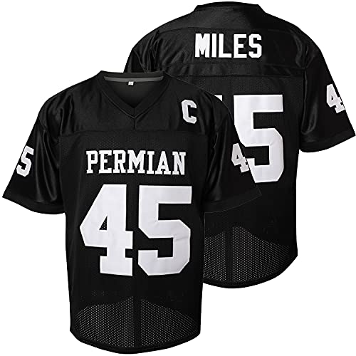 supereasydeals Boobie Miles Jersey 45 Permian Friday Night Lights Fußball Trikot Weiß Schwarz S-XXXL - Schwarz - XXX-Large von JKNAKN