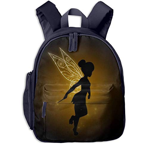 JKSA Tinkerbell und Fairy School Rucksäcke für Mädchen Jungen Kinder Grundschule Schultaschen Bookbag Outdoor Travel Daypack von JKSA