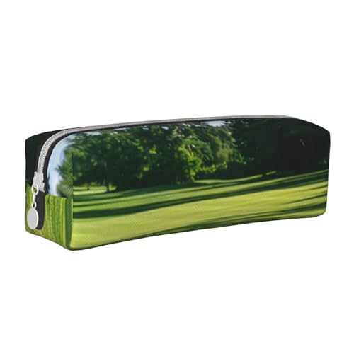 JKSEEPYN Federmäppchen mit Golfplatz-Motiv, bedrucktes Leder, für Studenten, Mädchen, Jungen, einfacher Schreibwaren-Organizer, Make-up-Tasche für Schule, Büro, Reisen, weiß, Einheitsgröße JKSEEPYN Federmäppchen mit Golfplatz-Motiv, bedrucktes Leder, für Studenten, Mädchen, Jungen, einfacher Schreibwaren-Organizer, Make-up-Tasche für Schule, Büro, Reisen, weiß, Einheitsgröße von JKSEEPYN