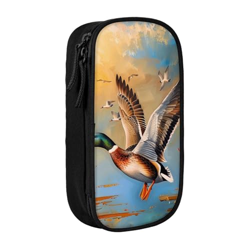 JKSEEPYN Federmäppchen mit Ölgemälde-Motiv, doppellagig, schwarz, großes Fassungsvermögen, niedliches Stifteetui für Schule, Büro, Reisen oder Make-up-Organizer, Schwarz , Einheitsgröße, Schulranzen JKSEEPYN Federmäppchen mit Ölgemälde-Motiv, doppellagig, schwarz, großes Fassungsvermögen, niedliches Stifteetui für Schule, Büro, Reisen oder Make-up-Organizer, Schwarz , Einheitsgröße, Schulranzen von JKSEEPYN