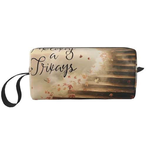 Kauai Kosmetiktasche mit Hawaii-Aufdruck, Make-up-Tasche für Damen, Reise-Kulturbeutel, Zubehör, Organizer mit Griff, Reißverschluss, Inspirierende Zitate, Einheitsgröße, Kosmetiktasche von JKSEEPYN