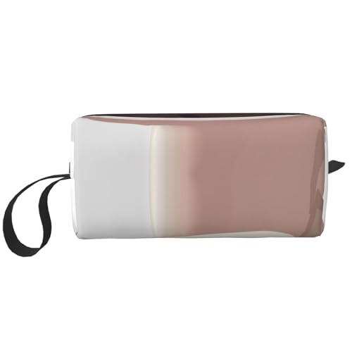 Kosmetiktasche mit Kreuzfahrtschiff-Aufdruck, Make-up-Tasche für Damen, Reise-Kulturbeutel, Zubehör, Organizer mit Griff, Reißverschluss, Kaffeetasse und Kaffeebohnen., Einheitsgröße, Kosmetiktasche von JKSEEPYN