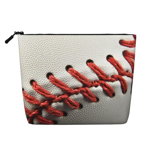 Make-up-Tasche mit Baseball-Spitze, bedruckt, Leinen, Kulturbeutel, personalisierbar, Reise-Make-up-Kosmetiktasche für Frauen und Mütter, Schwarz , Einheitsgröße, Kosmetiktasche Make-up-Tasche mit Baseball-Spitze, bedruckt, Leinen, Kulturbeutel, personalisierbar, Reise-Make-up-Kosmetiktasche für Frauen und Mütter, Schwarz , Einheitsgröße, Kosmetiktasche von JKSEEPYN